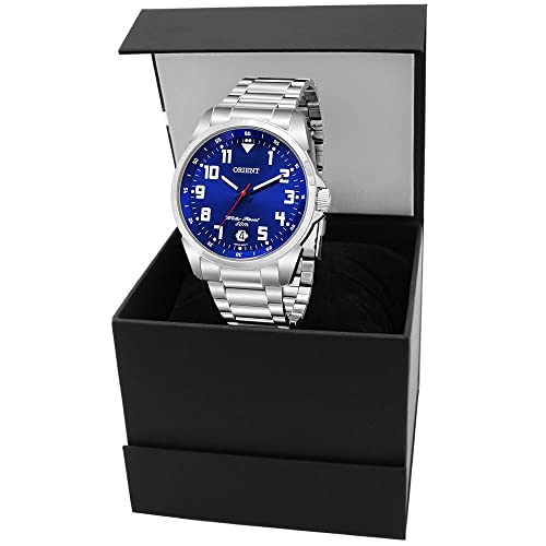 Relogio Masculino Orient Analogico - Mbss1154a D2sx - Prata/azul
