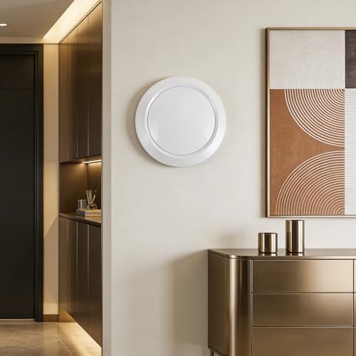 Extractor de aire ajustable con sofito circular de 20 cm para controlar humedad en la pared 6