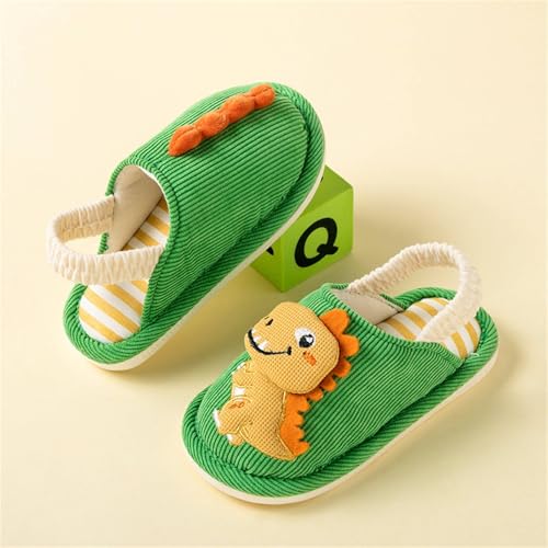 Dinosaur Slippers Toddler Shoes Cotton Knit House Slippers Boys Girls Warm Cute Dinosaur Plush Winter Shoes Non Slip2