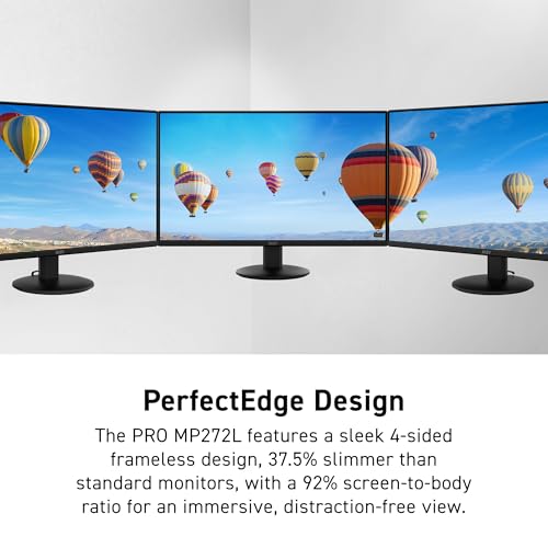 Image of msi PRO MP272LE 27-inch IPS 1920 x 1080 (FHD) Computer Office Monitor, 100Hz, Adaptive Sync, HDMI, DisplayPort, Tilt, 4-Side Slim Bezel 1ms, Black