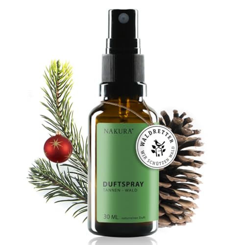 NAKURA Tannenduft Spray für künstlichen Weihnachtsbaum – 30 ml Bio...