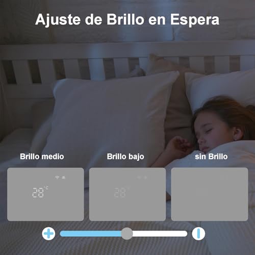 Miniatura 9 de Ketotek Termostato Caldera Wifi 220v 5a Compatible Con Alexa, Intelligente Cronotermostato Calefaccion Wifi Programmabile De Pared Con Controllo Smart Life Tuya App, Contacto Seco, Blanco