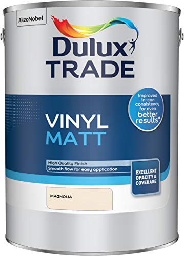 Dulux Trade Vinyl Matt Magnolia 5L, Dulux - (5091653)