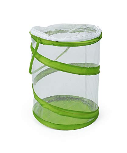 Restcloud Pop-Up Insect And Butterfly Habitat Cage Terrarium Clear Mesh Enclosure, See Through Easier 9" X 11" Tall #TOP5