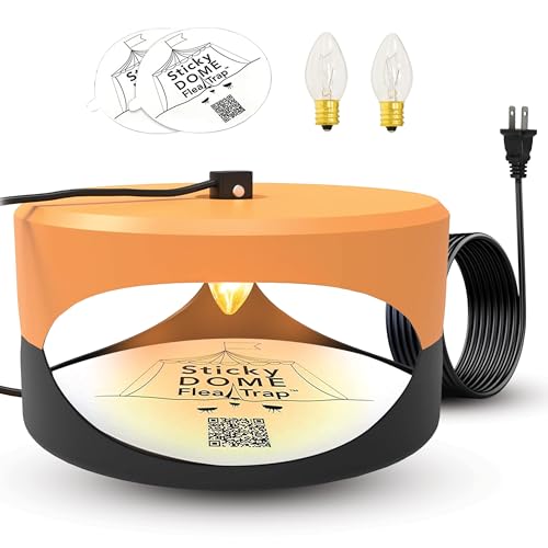 ASPECTEK Trampa para Pulgas, Trampa Antipulgas, Mata Chinches, Repelente de Plagas Trampa para Pulgas, Libre de Químicos, Uso en Interiores, Paquete de 2 Discos Adhesivos