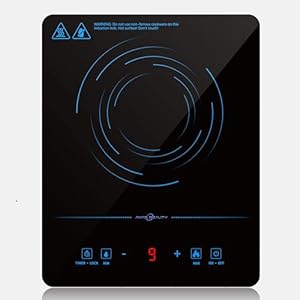 2100W Portable Induction Hob Single Induction Cooker with Safety Lock,Timer,Convenient Electric Hob for Home,Camping,One-Touch Max&Min Power,9 Temperature Settings,Touch Control,Plug in hob (Blue)