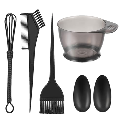 5 PCS Herramientas para el kit de coloración de cabello - Cepillo para el tintee para cabello | Tinte de tinte y cepillo | Beauty Salon blanqueador | Kit para colorear de pelos con cubierta para