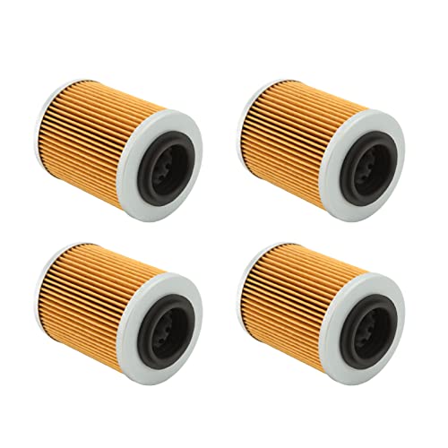420256188 Filtre à Huile, 4pcs KN152 HF152 Remplacement du Filtre à Huile pour CAN AM 330 400 450 500 2003 à 2017