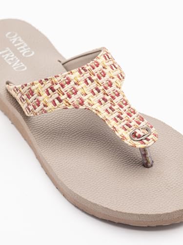 Image of Women's Flats Ortho Comfort-Light Weight Flats Comfortable & Daily use-Pink