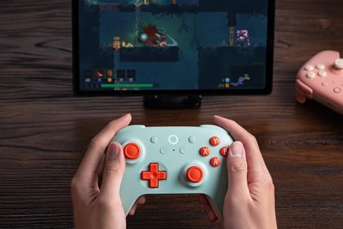 8BitDo Ultimate 2C Wireless Controller for Windows PC and Android, with 1000 Hz Polling Rate, Hall Effect Joysticks and Triggers, and Remappable L4/R4 Bumpers (Mint) - Görsel 7