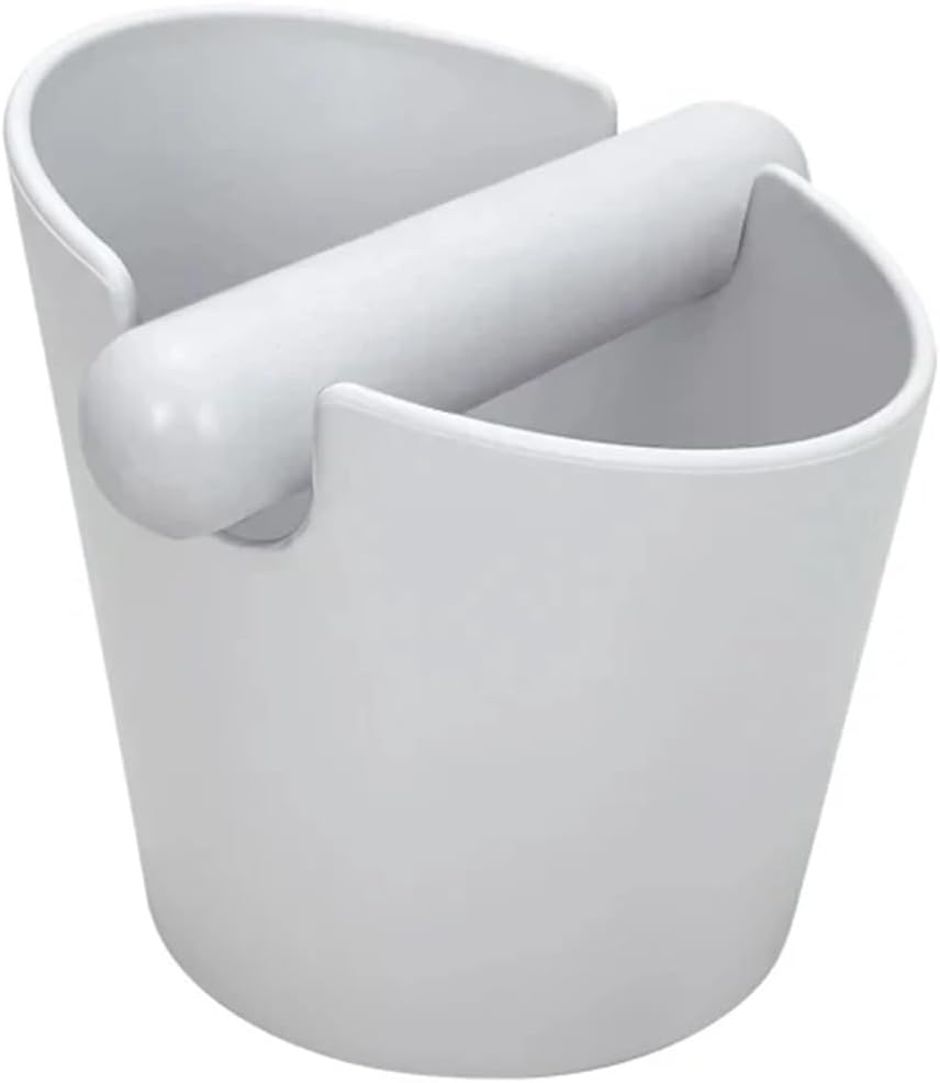 コーヒーノックボックスエスプレッソかす容器ダンプビングラインドバリスタグッズカフェバーアクセサリー(Straight White)