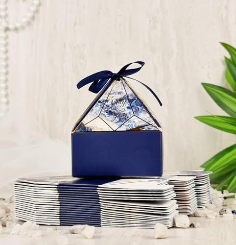 SATYAM KRAFT 20 Pcs Small Diamond Shape Paper Folding Gift Boxes ...