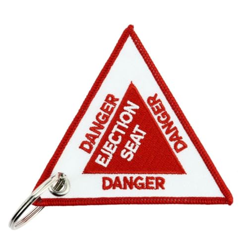 CLJ - Porte-clés - EJECTION SEAT - Rouge et blanc - Métiers - Urgence