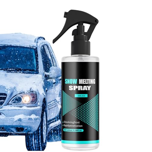 Genérico Spray Descongelante para Parabrisas 100 ML, Spray Quitanieves, Derretidor De Nieve para De Vehículo Camión Remolque Tractores