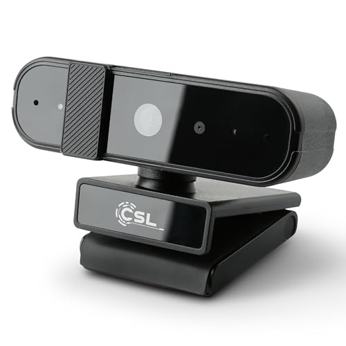 Caméra Windows Hello - Webcam CSL HelloView Compact RGB, caméra de Profondeur Infrarouge, 1920 x...