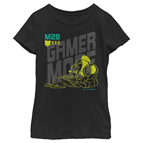 T-shirt Disney Gamer Time noir fille XS résistant aux lavages pour le quotidien