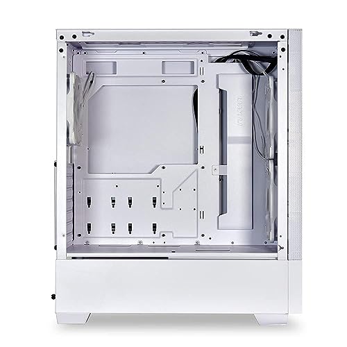 Image of Lian Li LANCOOL 205 MESH - White Tower Chassis Computer Case I Gaming Cabinet - Support ATX /M-ATX /Mini-ITX MBI Tempered Glass Steel Side Panel I 2 X 140mm ARGB Fan Front and 120mm ARGB Fan Rear