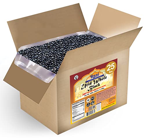 Rani Urid/Urad Whole Black (Matpe Beans with Skin) Indian Lentils 32oz (2lbs) 908g ~ All Natural | Gluten Friendly | Non-GMO | Kosher | Vegan | Indian Origin