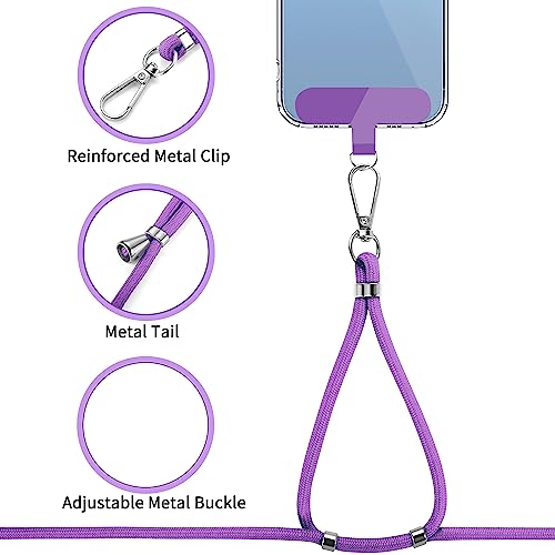 Cell Phone Lanyard 2 Pcs-1 Pcs 30"(Neck Strap×1)+8"(Wrist Strap×1) Black - Photo 75 sur 115