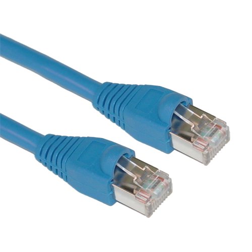 Offex Shielded Cat5e Ethernet Cable, Snagless/Molded Boot, 5-Foot, Blue (OF-10X6-56105)