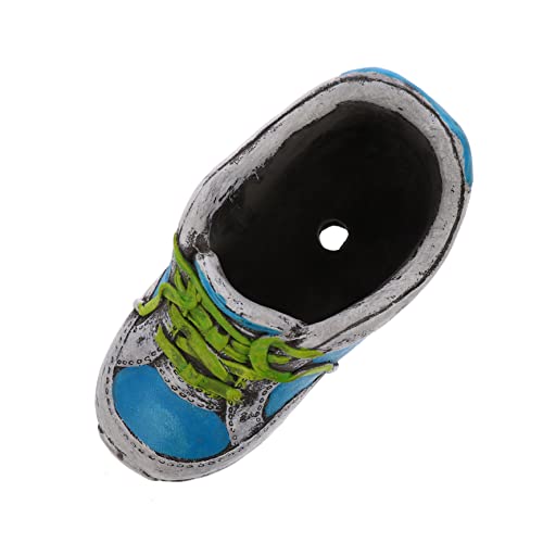 BESPORTBLE Vaso Decorativo in Ceramica Forma Di Scarpe Alte Retro Per Piante Succulente e Cactus Adatto Per Interni Ed Esterni Decorazione Semplice Per Casa e Ufficio