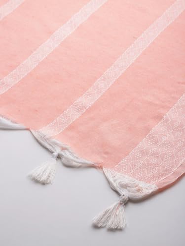 Image of One femme Women's Plain Solid Tasselled Dupatta