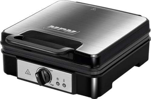 MPM MGO-36M Gofrera Profesional para 4 gofres Belgas gruesos, reg...