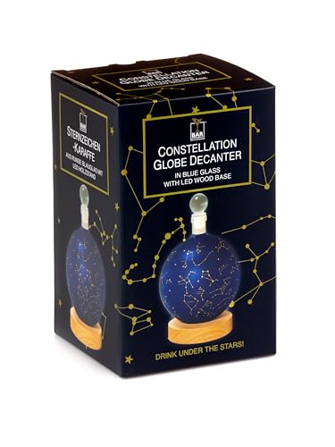 Carafe à décanter globe terrestre bouteille vin whisky lumineuse