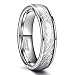 6mm Tungsten Wedding Rings for Men Women Silver/Black/Blue/Rose Gold Color Comfort Fit Size 4-15