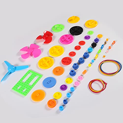 Dorhea 14731-1 Electric Dc Tt Motors Kit Plastic Gears Aa Battery Holder Case With Mini Rc Motor 1.5-3V 15000Rpm Electronic Wire Shaft Propeller 9V Battery Clip And Rocker Switch thumb #6