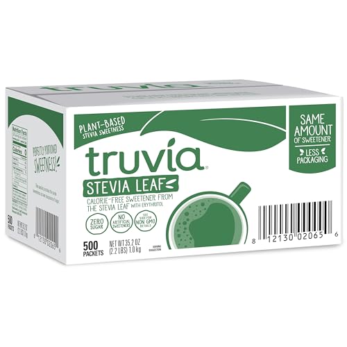 Truvia Original Calorie-Free Sweetener from the Stevia Leaf Packets, 35.25 oz Box, 500 Count (Pack of 1)