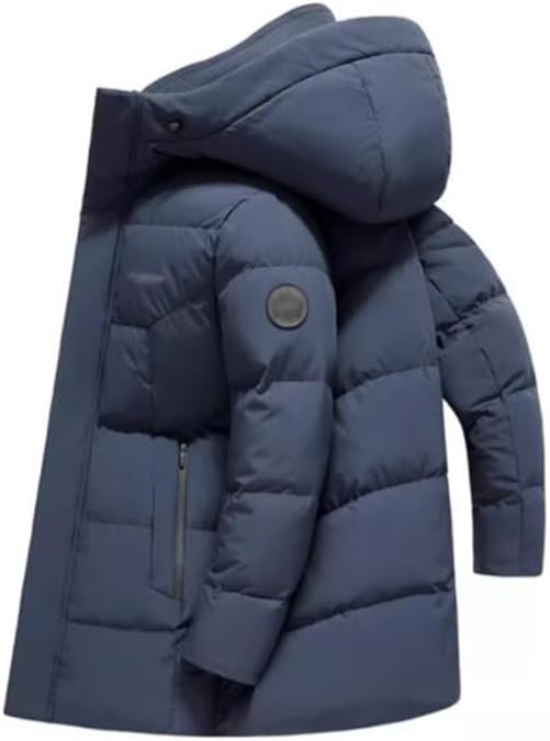 VIDI Winter Thickening Warm Coat Middle-aged And Old Father Down Jacket Men Long