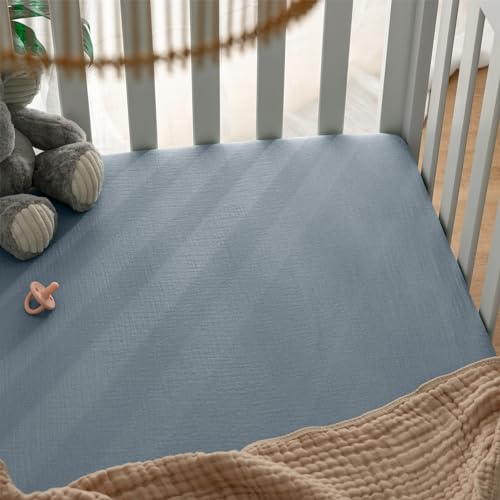 Drap-housse en mousseline de coton pour éviter la transpiration de bébé - 6