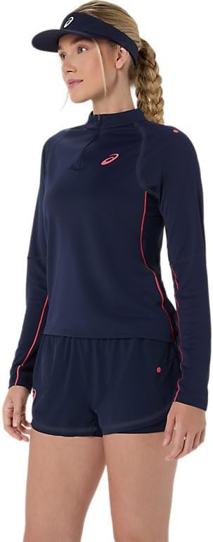 ASICS Women's Match 1/2 Zip Long Sleeve TOP Tennis Apparel