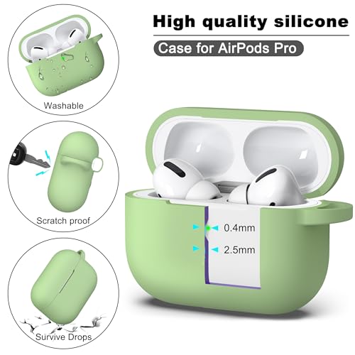 image for R-fun for AirPods Pro 2nd/1st Generation Case with Cleaner Kit,Soft Si