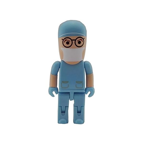 Aneew Blue Pendrive 32GB Doctor Surgeon Robot USB Flash Drive Memory Stick