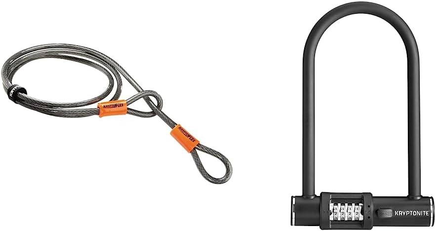 Kryptonite Bike Lock Bundle - U-Lock, Security Cable and Combo Lock
