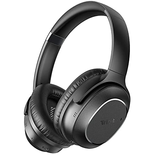 Tribit QuietPlus 72 Noise Cancelling kopfhörer - 32dB Hybride aktive Lärmunterdrückung, CVC8.0 Hi-Fi-Sound, 30 Std. Spielzeit, V5.0,Faltbare ANC Kopfhörer für die Arbeit im Flugzeug