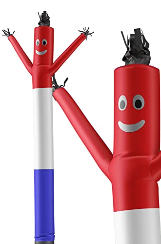 LookOurWay Air Dancers Inflatable Tube Man Attachment - 20 Feet Tall Wacky Waving Inflatable Dancing Tube Guy for Business Promotion (Blower Not Included) - Red/White/Blue