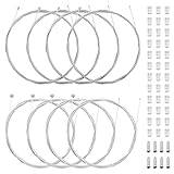 🚲【Longitud suficiente】 2 juegos de cable estándar para freno o engranaje delantero y trasero. Puede cortar cada cable fácilmente para que coincida bien con su bicicleta.