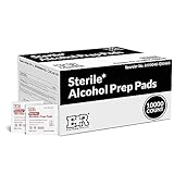 Ever Ready First Aid Alcohol Prep Pads, Medium 2-Ply Alcohol Wipes, Individually Wrapped Swabs, Saturated with 70% Isopropyl Alcohol - 10,000 Count