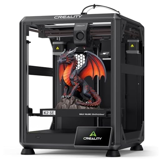 Creality K2 SE Stampante 3D - Stampa 500mm/s Alta Velocità, Compatibile CFS Multicolore, Telaio Metallo Solido, Estrusore Diretto, Livellamento Automatico, 220×215×245mm