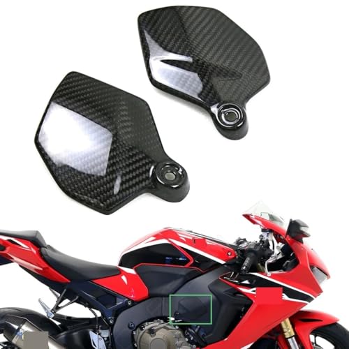 Caches latéraux réservoir CBR1000RR 2017-2019 en vraie fibre de carbone tressée - 2