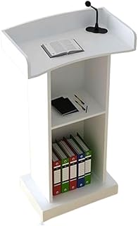 BGEDL Minimalist Square Lectern Solid Wood Lectern Guide Reception Desk Floor Standing Pulpit Lectern Conference Debate Stand Teacher's Podium Podiums For Classroom Church Lecture Padded Base Lectern