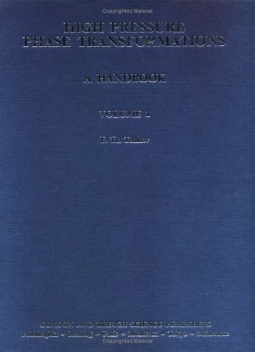 High pressure phase transformations: A handbook 288124761X Book Cover