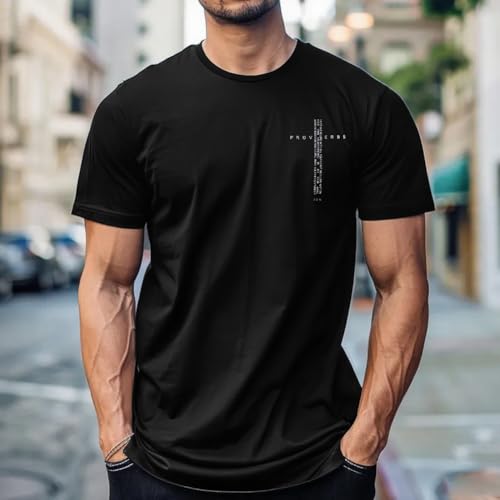 Image of Christian Shirts for Men Jesus Cross Shirt Religious Faith T Shirts