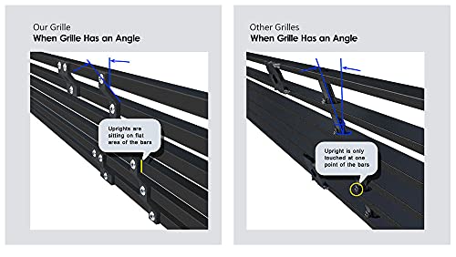 Image of APS Compatible with Chevy Silverado 2500 HD 3500 HD 2015-2019 Lower Bumper Black Billet Front Grill Grille Insert C66319H