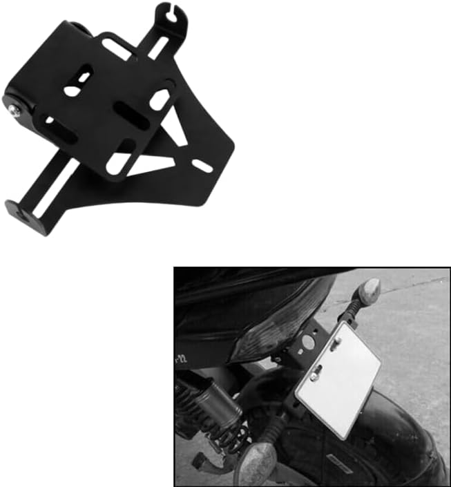 Motorcycle License Plate Mount Bracket Tail Rear Light Bracket Holder for ATV Dirt Bike Motorcycle Sport Street Bikes