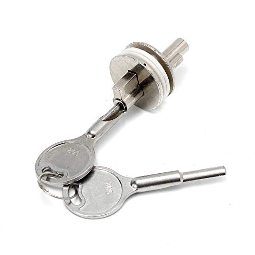 MJJEsports Sliding Glass Cabinet Door Showcase Reptile Vivarium Terrarium Lock w/ 2 Keys - Image 5