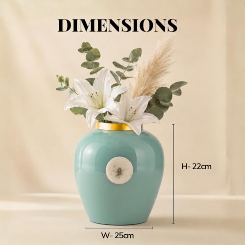 Image of Urban Born Vases For Living Room Corner |Big Vases For Elegant Home Decoration |Home Decor Flower Vase Iron |Fresh or artificial Metal Flower Vase Stand For Dining Table, Bedroom, Office, Wedding Gift